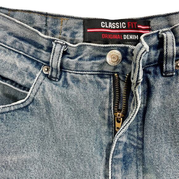 Vintage 90s Mom Jeans Blue Stonewash Classic Fit Original Denim 30" Waist - Picture 7 of 10